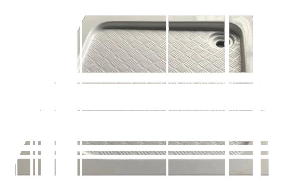 ALİKA BANYO Alika -70x70 Kare H:5 Flat DUŞ Teknesi