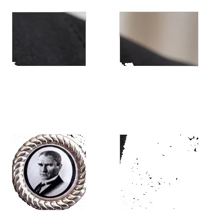 YÖRÜK TASARIM Atatürk Damla Mineli Yaka Rozeti