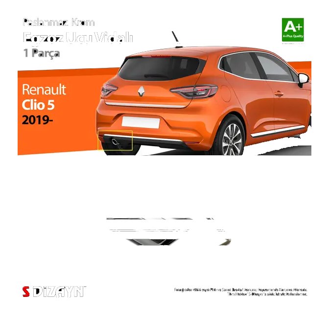 S Dizayn S-Dizayn Renault Clio 5 Krom Egzoz Ucu Vidalı 2019-2026 7027920